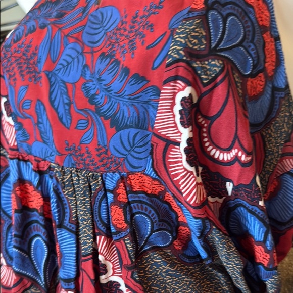 Dear John Red and Blue Peplum Tank Top - Picture 3 of 5